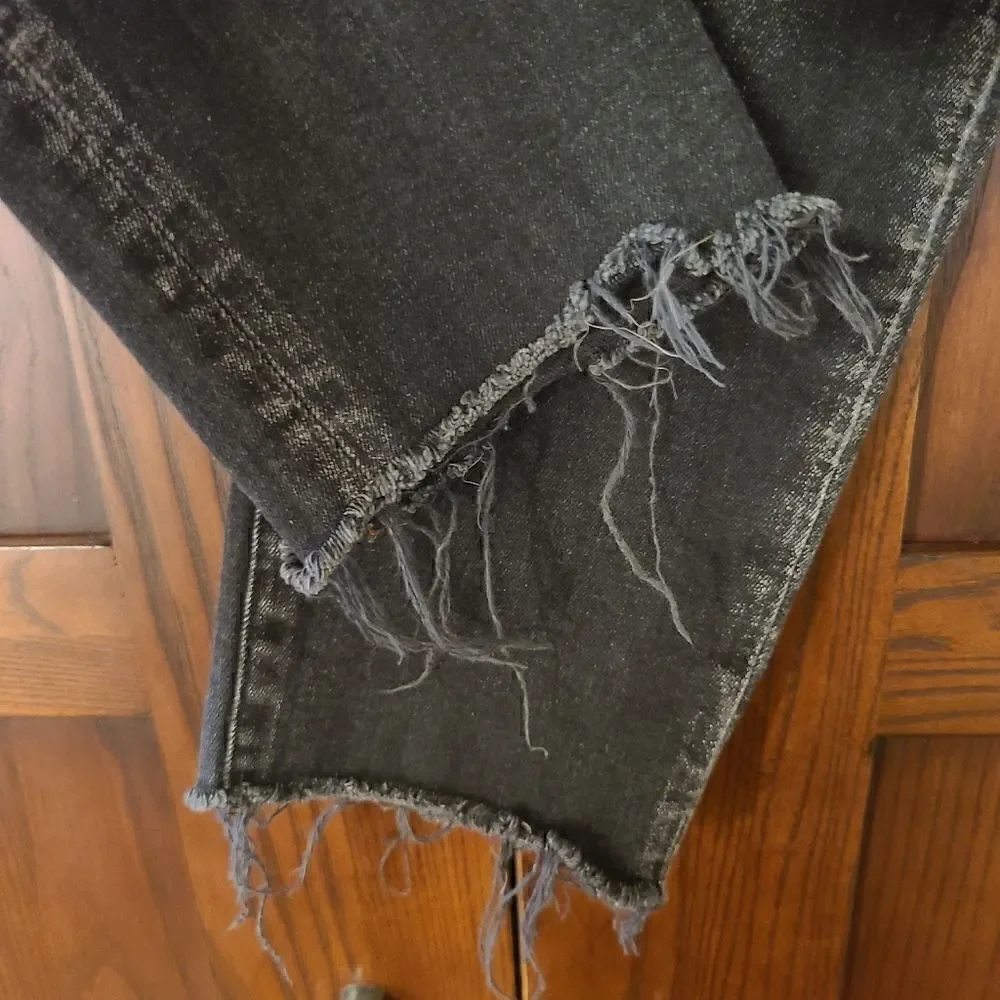Moussy Vintage Fremont Skinny Black Jeans Size 26